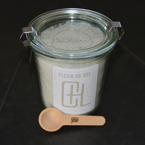 Fleur de Sel de Noirmoutier dans son pot en verre